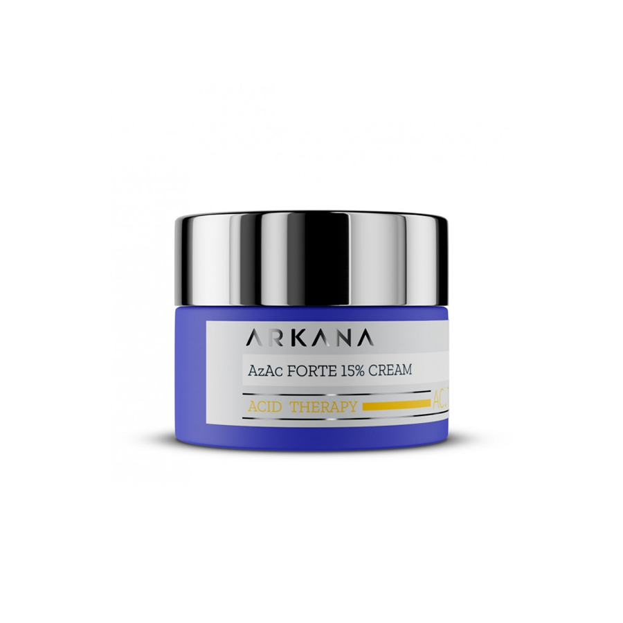 ARKANA Kremas su azelaino rūgštimi jautriai, kapiliarinei odai „AzAc ...