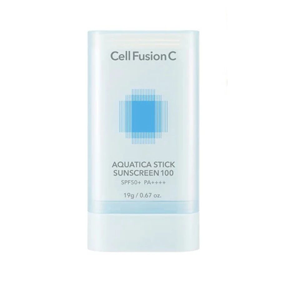 CELL FUSION C „Aquatica Stick Sunscreen 100 SPF50+/PA++++” drėkinanti pieštukinė apsauga nuo saulės, 19 g