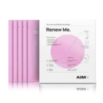 AIMX Greito poveikio "Anti-aging" veido kaukė su peptidais ir kolagenu RENEW ME, 5vnt
