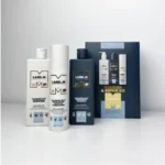 LABEL.M Prabangus plaukų priežiūros rinkinys su deimantų dulkėmis, šampanu bei baltųjų rožių žiedlapių aliejais "Nourish And Repair Kit"