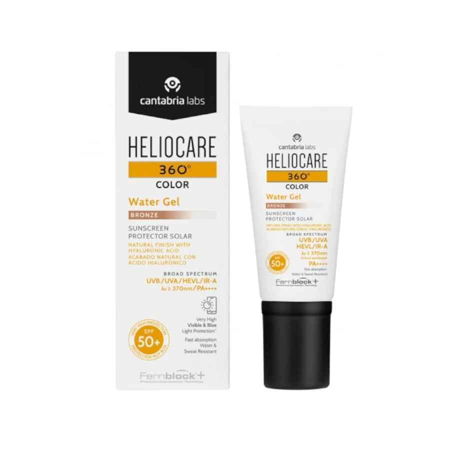 CANTABRIA LABS HELIOCARE 360 Water gelis sausai, dehidratuotai odai SPF50+ (Bronze), 50 ml