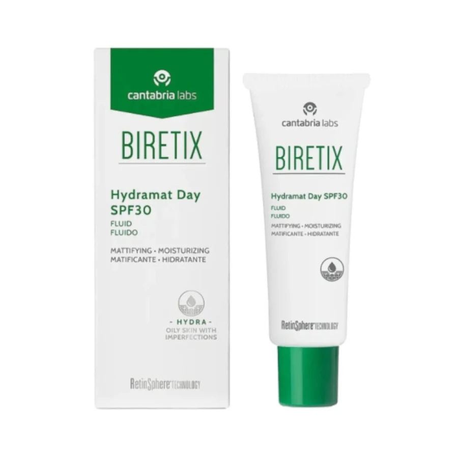 CANTABRIA LABS BIRETIX Hydramat Day SPF30 fluidas, 50 ml