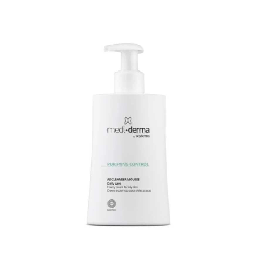 MEDIDERMA HomeCare AS bemuilis putojantis kreminis prausiklis su salicilo rūgštimi, 200 ml