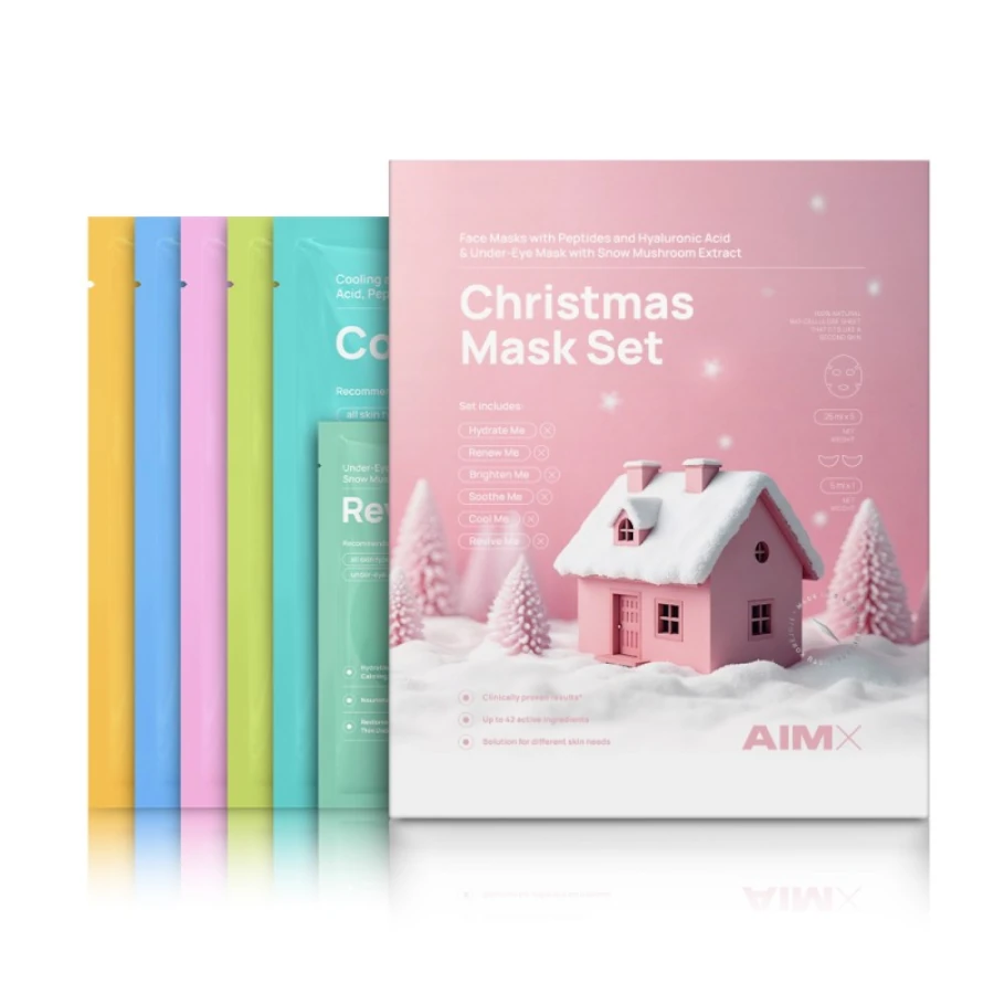 AIMX Veido kaukių rinkinys "Christmas Mask Set", 6 prod.