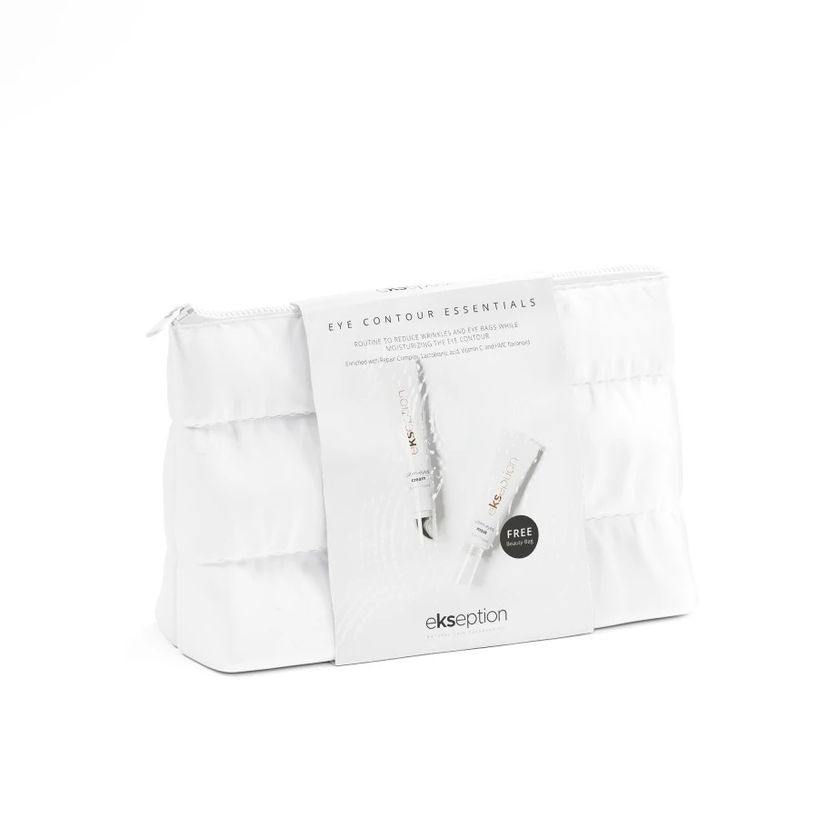 EKSEPTION Akių kontūro rinkinys EYE CONTOUR ESSENTIALS PACK, 2 prod.+ kosmetinė