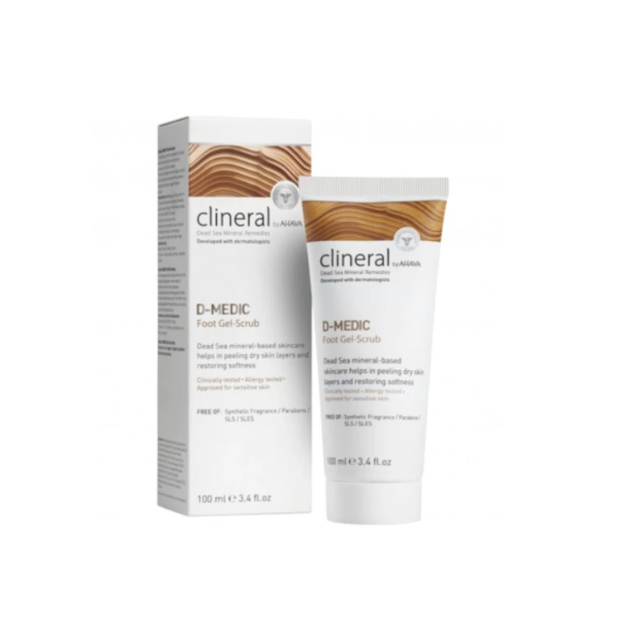 AHAVA CLINERAL D-MEDIC Kojų šveičiamasis gelis, 100 ml