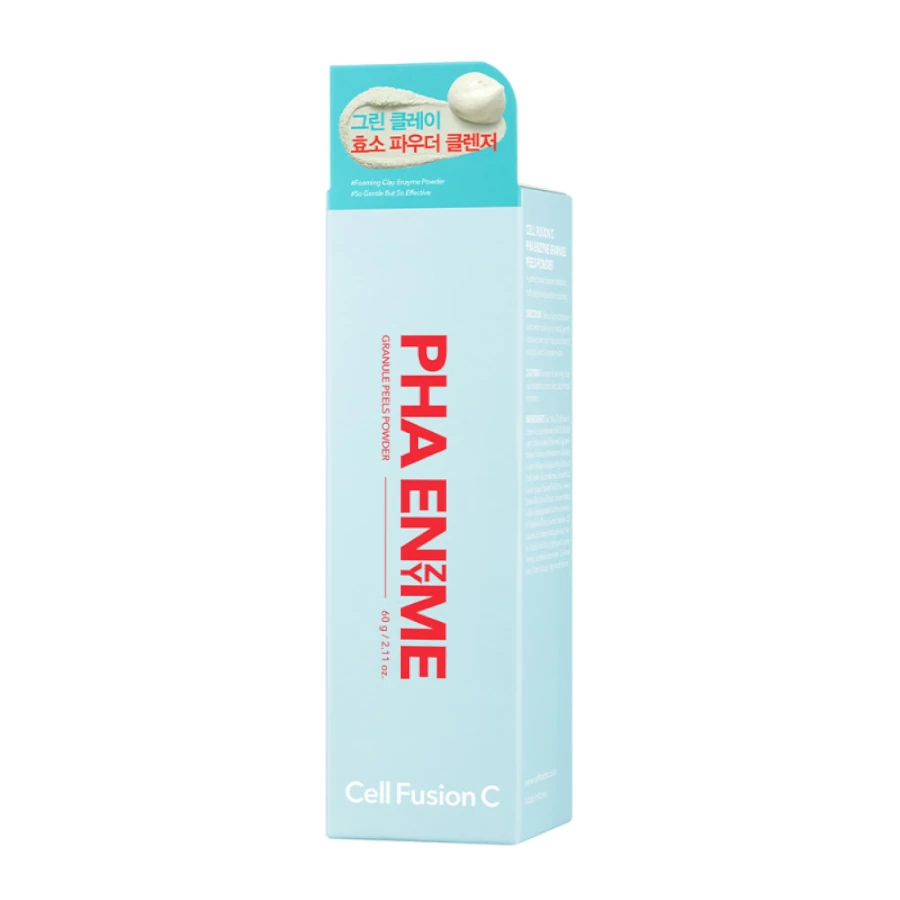CELL FUSION C Fermentinis šveitiklis su žaliojo molio milteliais „PHA Enzyme Granules Peels Powder", 60 g