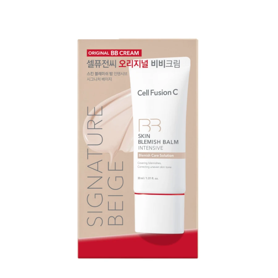 CELL FUSION C Maskuojantis kremas „Skin Blemish Balm Intensive Signature Beige", 30 ml
