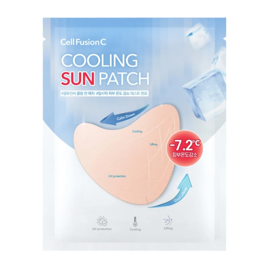 CELL FUSION C Vėsinantis pleistras nuo saulės "Cooling Sun Patch", 4,5g x 4vnt.