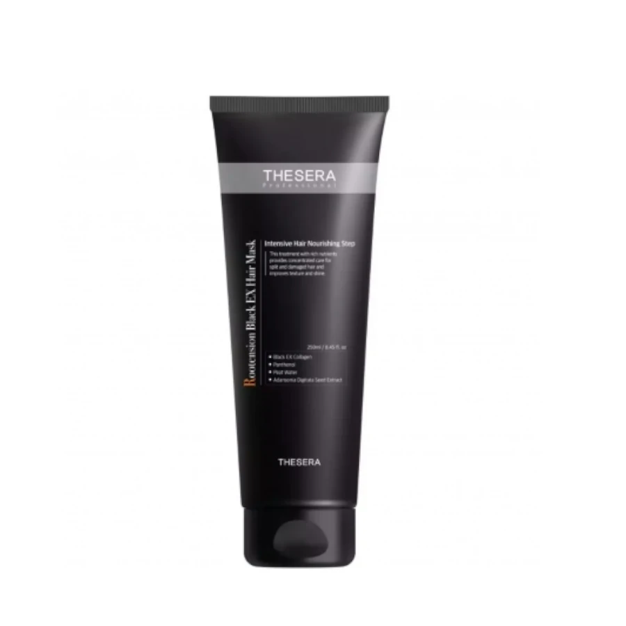 THESERA Rootension Black EX plaukų kaukė, 250 ml