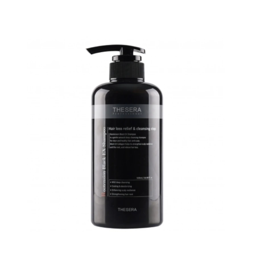 THESERA Rootension Black EX šampūnas, 500 ml