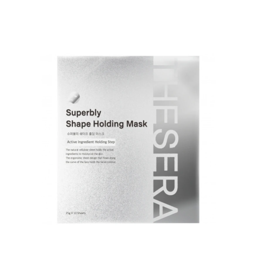 THESERA Superbly Shape Holding stangrinanti lakštinė veido kaukė, 10 vnt po 25 g