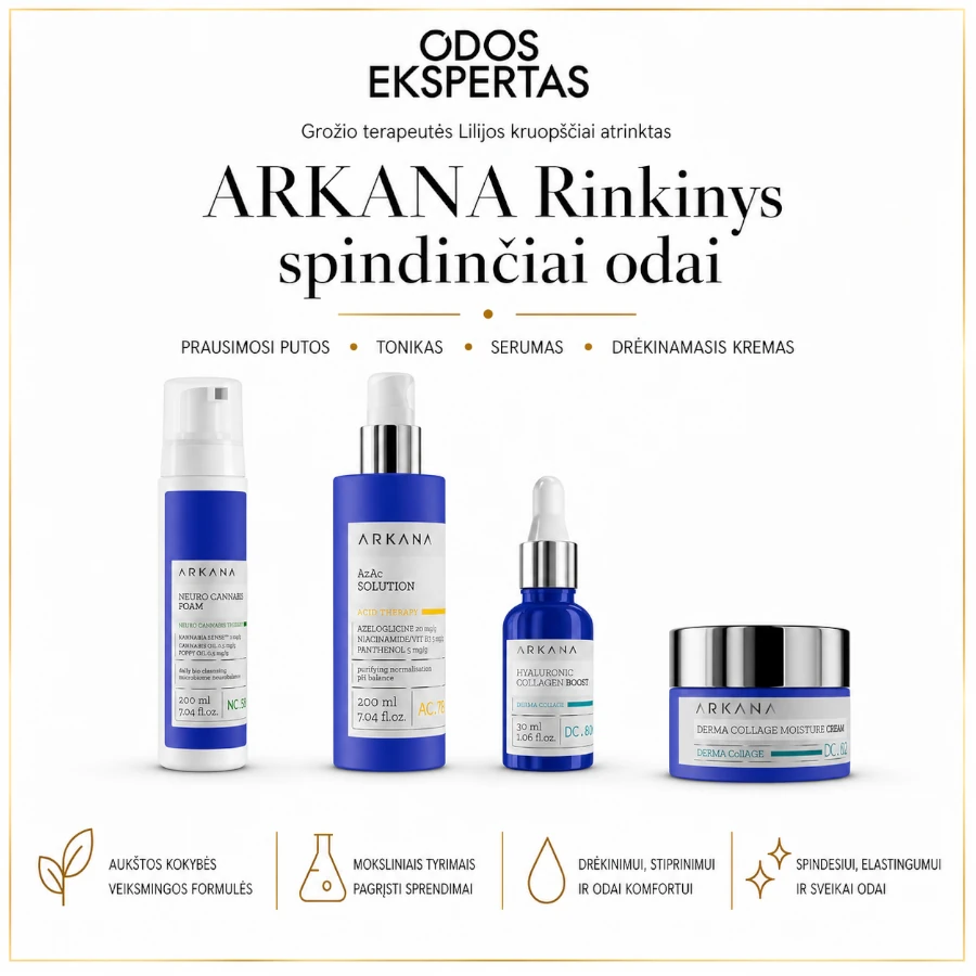 ARKANA Rinkinys spindinčiai odai, 4 prod