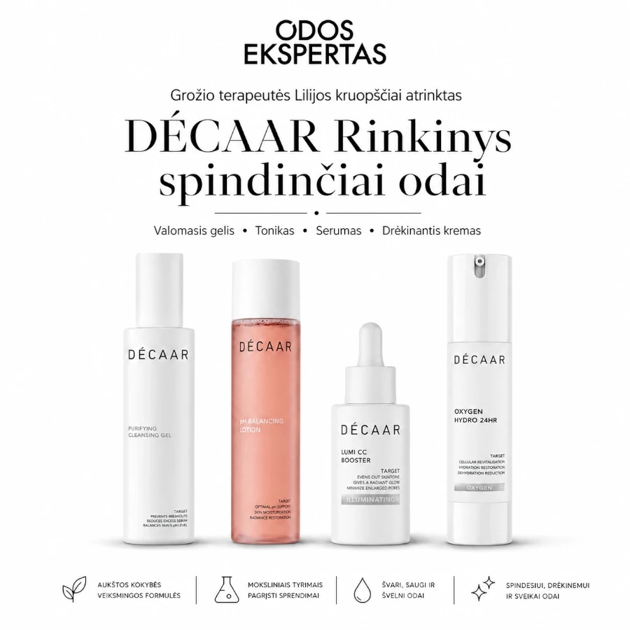 DÉCAAR Rinkinys spindinčiai odai, 4 prod