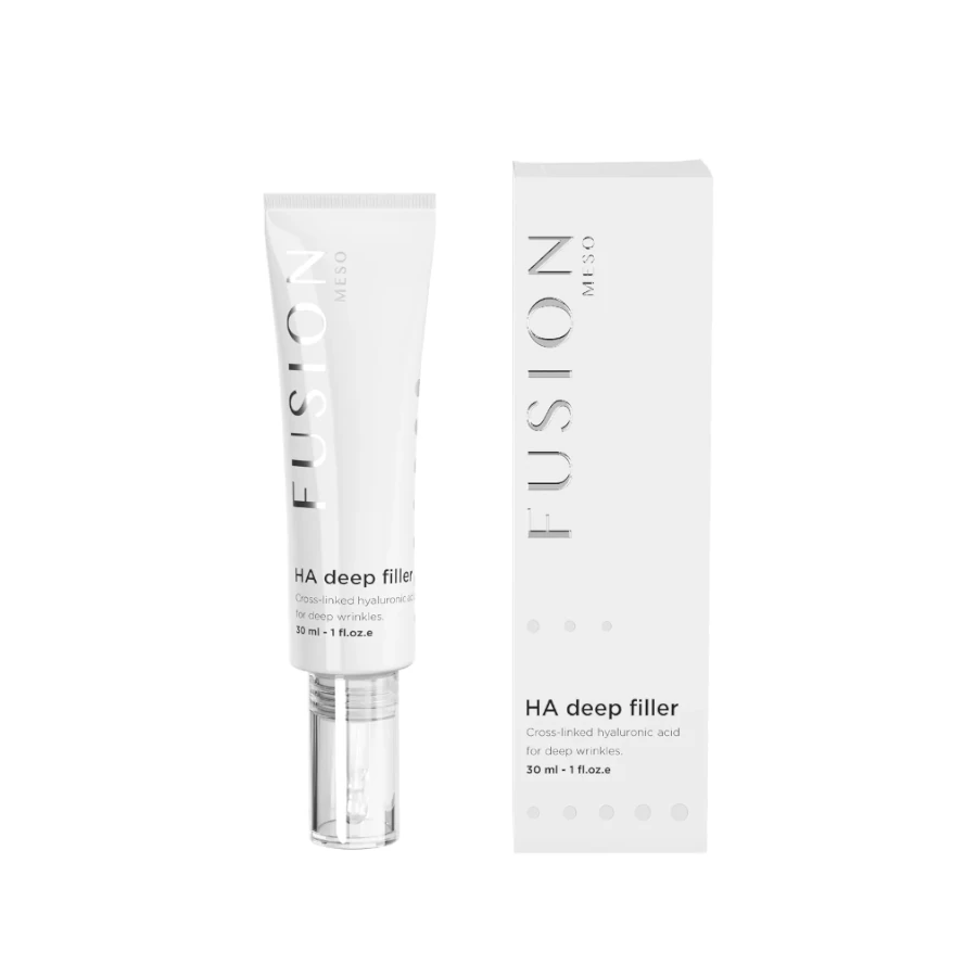 FUSION MESOTHERAPY Priešraukšlinis serumas HA DEEP FILLER, 30 ml